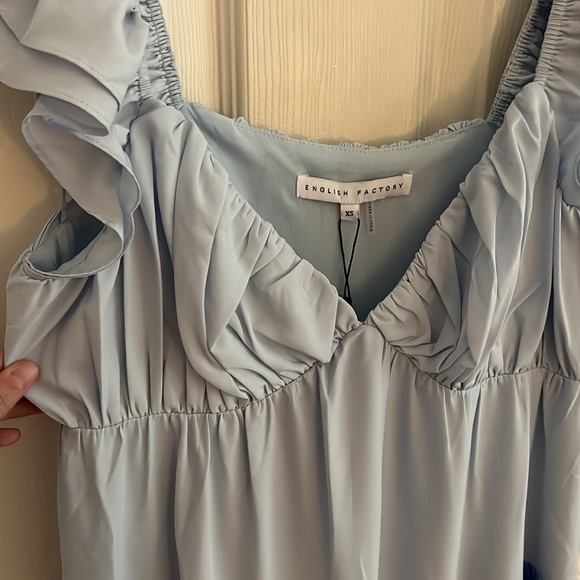 NWT English Factory Sweet Heart Color Block Maxi Dress - Picture 4 of 7